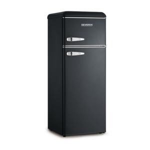 FRIGORIFERO DOPPIA PORTA H143CM NERO SEVERIN