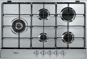 PIANO COTTURA INOX 5 FUOCHI WHIRLPOOL